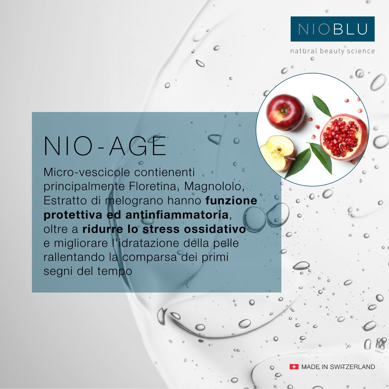 Nio Crema Viso Idratante - Uomo - Texture leggera - Facile assorbimento - Idratante - Nutriente - Protegge la pelle - Con ingredienti naturali - Tecnologia avanzata - 100 ml