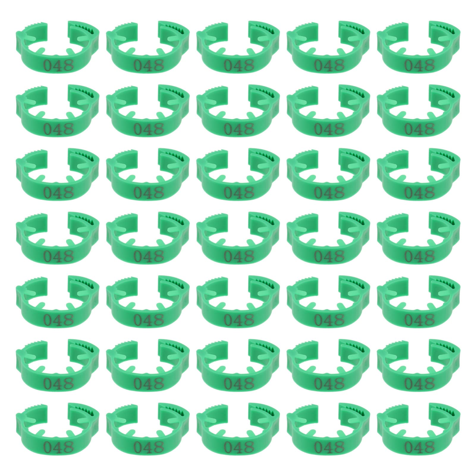 anelli identificativi per pollame, Fasce for cosce di pollame Num anelli identificativi for pollo e anatra, confezioni multiple da 2-3 for una facile gestione(Green,3 packs)