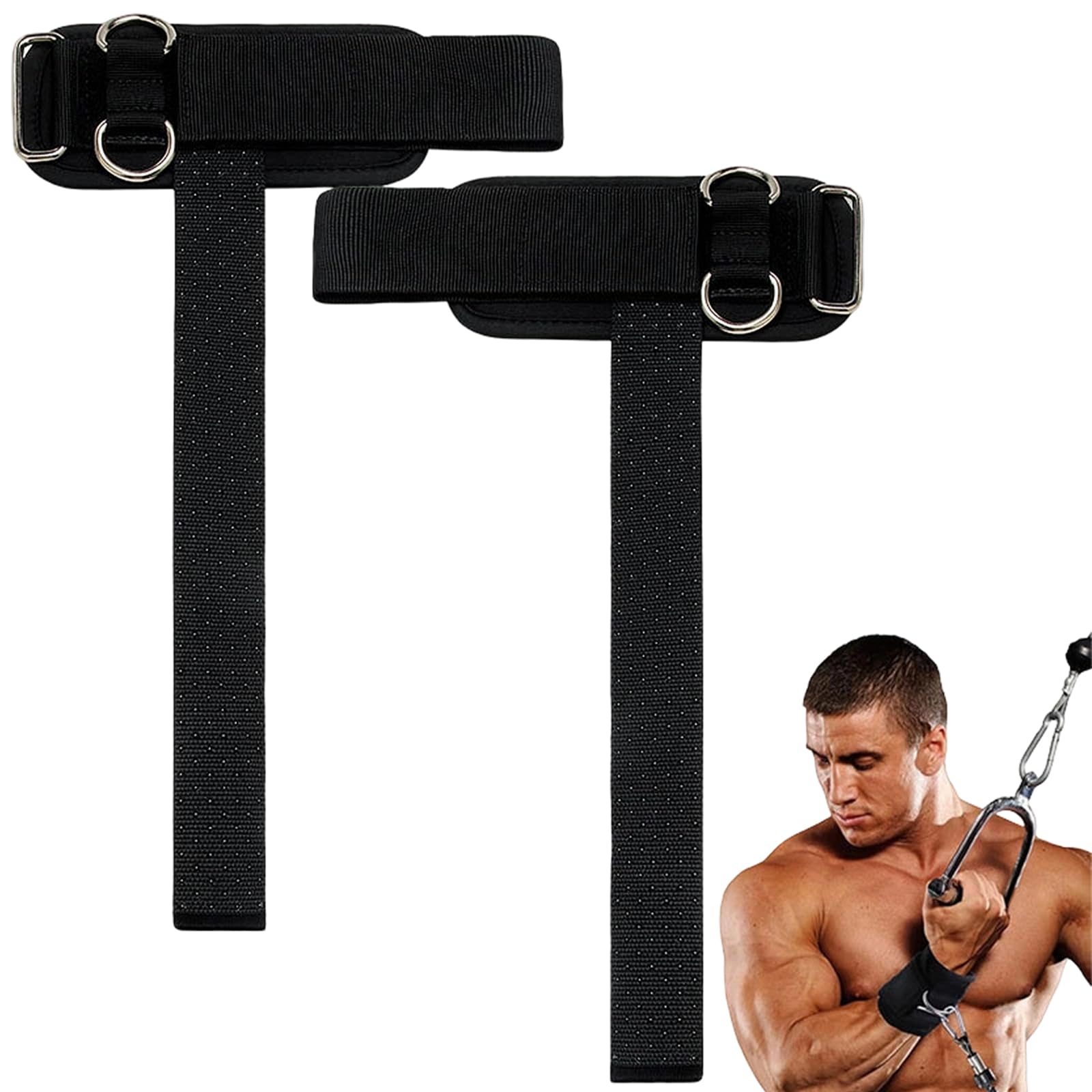 Lifting Straps 2 Pcs Non-Slip Gym Wrist Straps for Weightlifting, Gym Lifting Straps for Cable Machine Workout, Weight lifting Wrist Wraps for Men Women