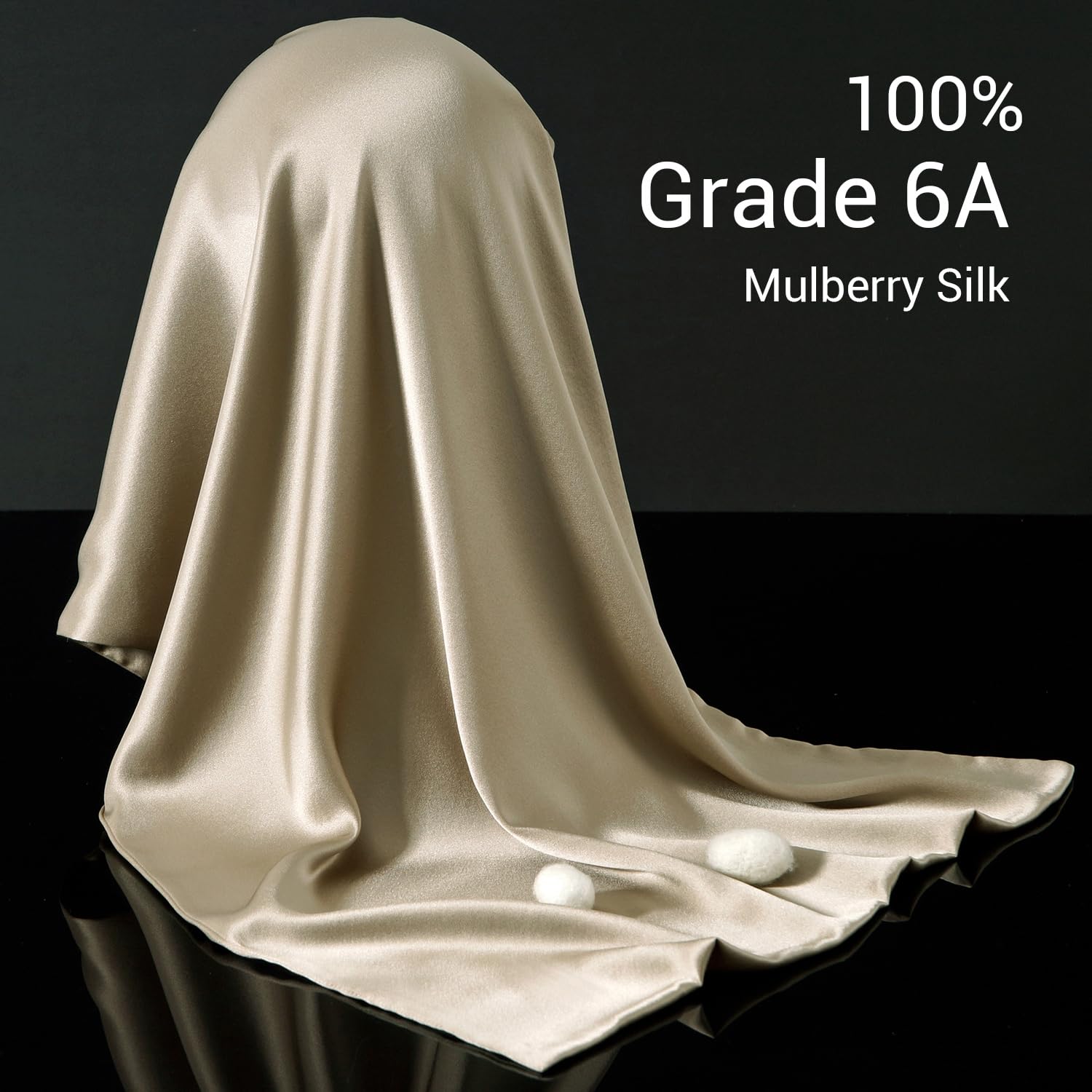 Vespersilk 100% Mulberry Silk Pillowcase for hair and skin Real Premium 19 Momme, Grade 6A Silk on Both Sides - Image 2