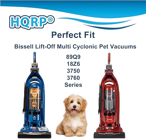 Miniatura 3 de HQRP Paquete de 2 filtros de motor de poste compatibles con Bissell 89Q9, 18Z6, 89Q9P, 89Q9C, 89Q9D, 89Q9K, 89Q9R Lift-Off Multi Cyclonic Pet