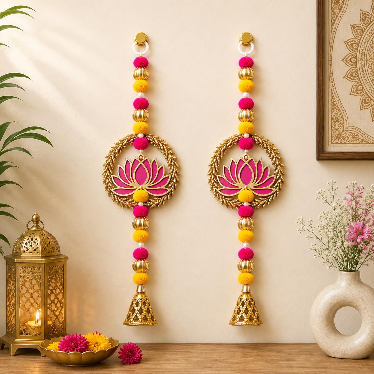 Multicolor Elephant Wind Chimes - Home Decor & Diwali Gift -15