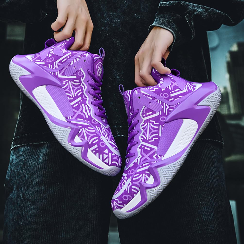 Męskie buty do koszykówki, buty sportowe, lekkie, oddychające, amortyzujące wstrząsy, męskie buty do koszykówki, do biegania, sportowe trampki, Mt D37, 45 EU