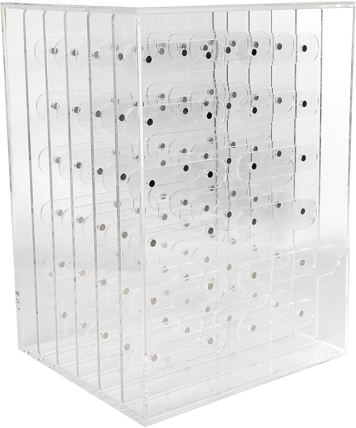 Nail Plate Display Stand, Anti-skid Easy To Disassemble Acrylic Panel Design Manicure Display Stand for Countertops for Cabinet for Decoration and