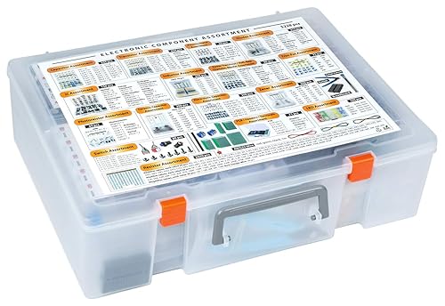 Miniatura 5 de XXXL Kit de caja surtida de componentes electrónicos 5228 piezas condensadores transistores potenciómetros diodos ICs inductores reguladores