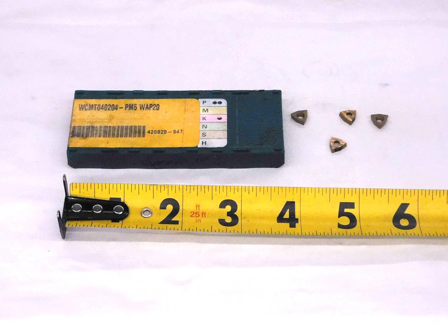 4pcs New Walter WCMT040204-PM5 WAP20 TiN Coated Carbide Turning Inserts CNC - MW2300CT4