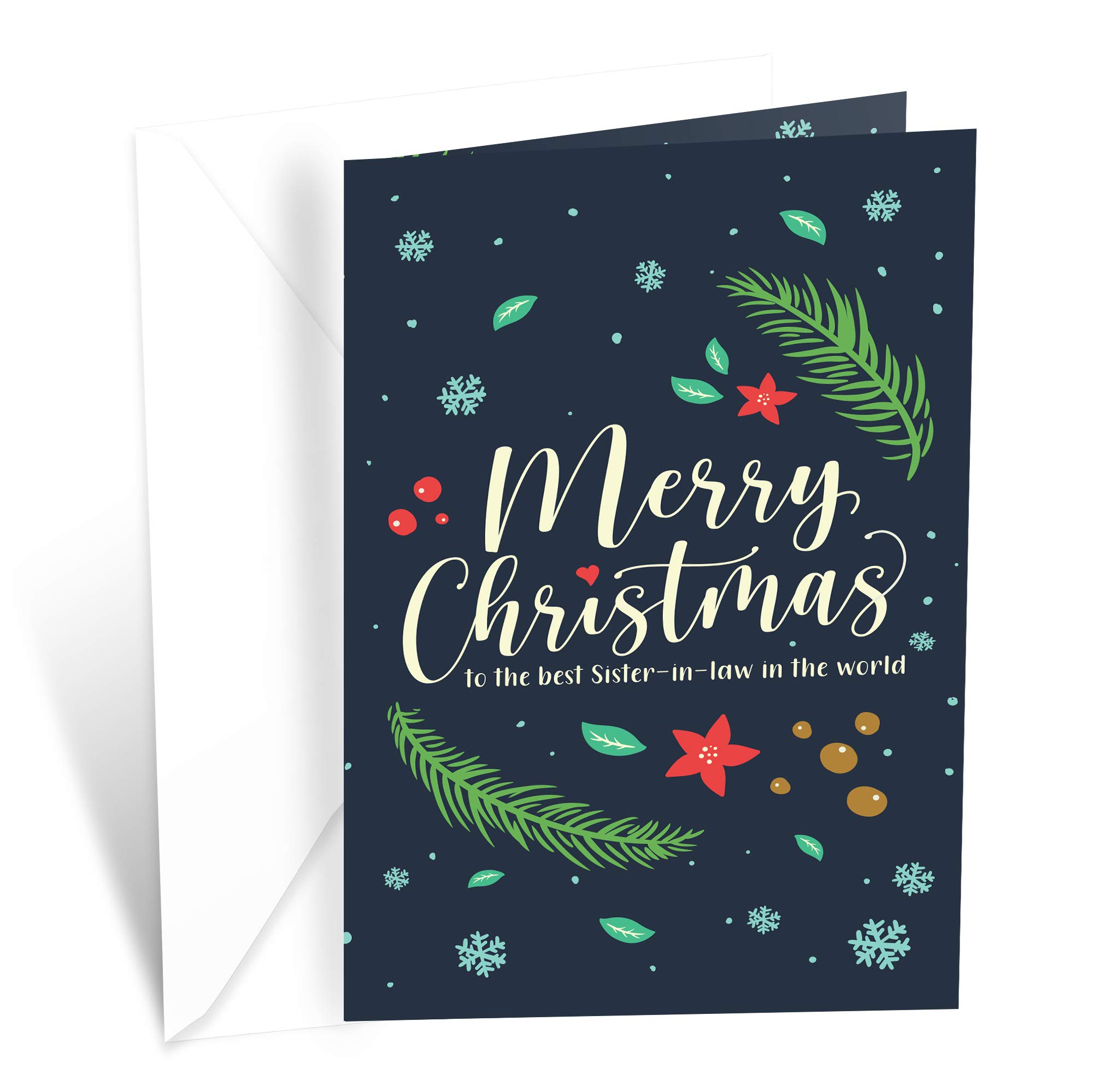 Prime Greetings Weihnachtskarte Für Schwester – In USA Gefertigt, Umweltfreundlich & Mit Premium-Umschlag