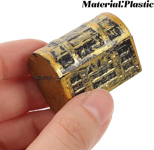 Miniatura 3 de Gadpiparty 10 piezas de mini cofres del tesoro de plástico pirata caja de joyería para niños con temática pirata fiesta de cumpleaños suministros