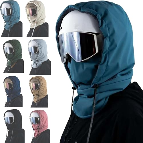 2026 New Waterproof Fleece-Lined Hood, Thermal Fleece Hoodie Mask, Balaclava Win