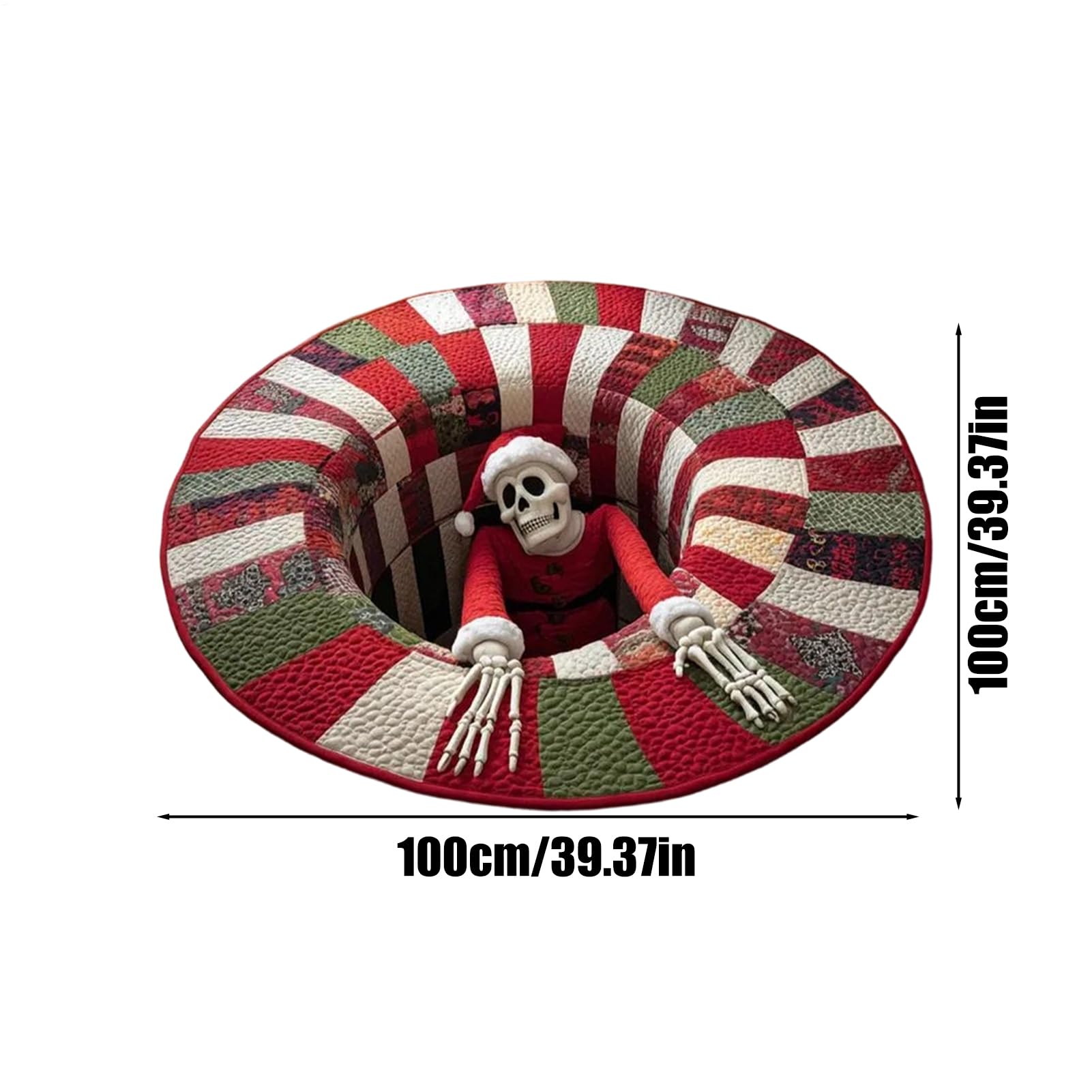 Alfombra de Navidad genérica para decoración navideña Ilusión 3D