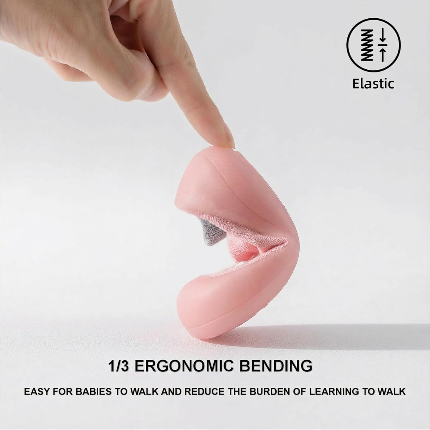 Hstyle Baby Sock Shoes Toddler Walking Shoes Infant Non-Slip Slippers Soft Rubber Sole Sneakers for Baby Boys Girls - Image 3