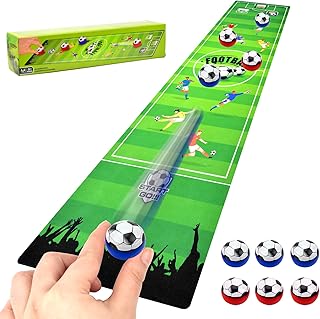 Tabletop Game for Family Party, Multifunction Table Shuffleboards,Tabletop Top Curling, Football, Basketball Board Games, Family Indoor Interactive Game for Kids and Adults