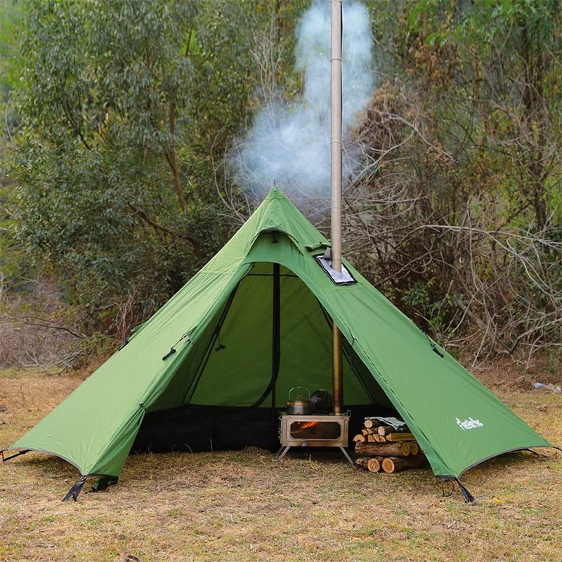 Carpa Firehiking para 1-2 personas con estufa plegable miniatura 2