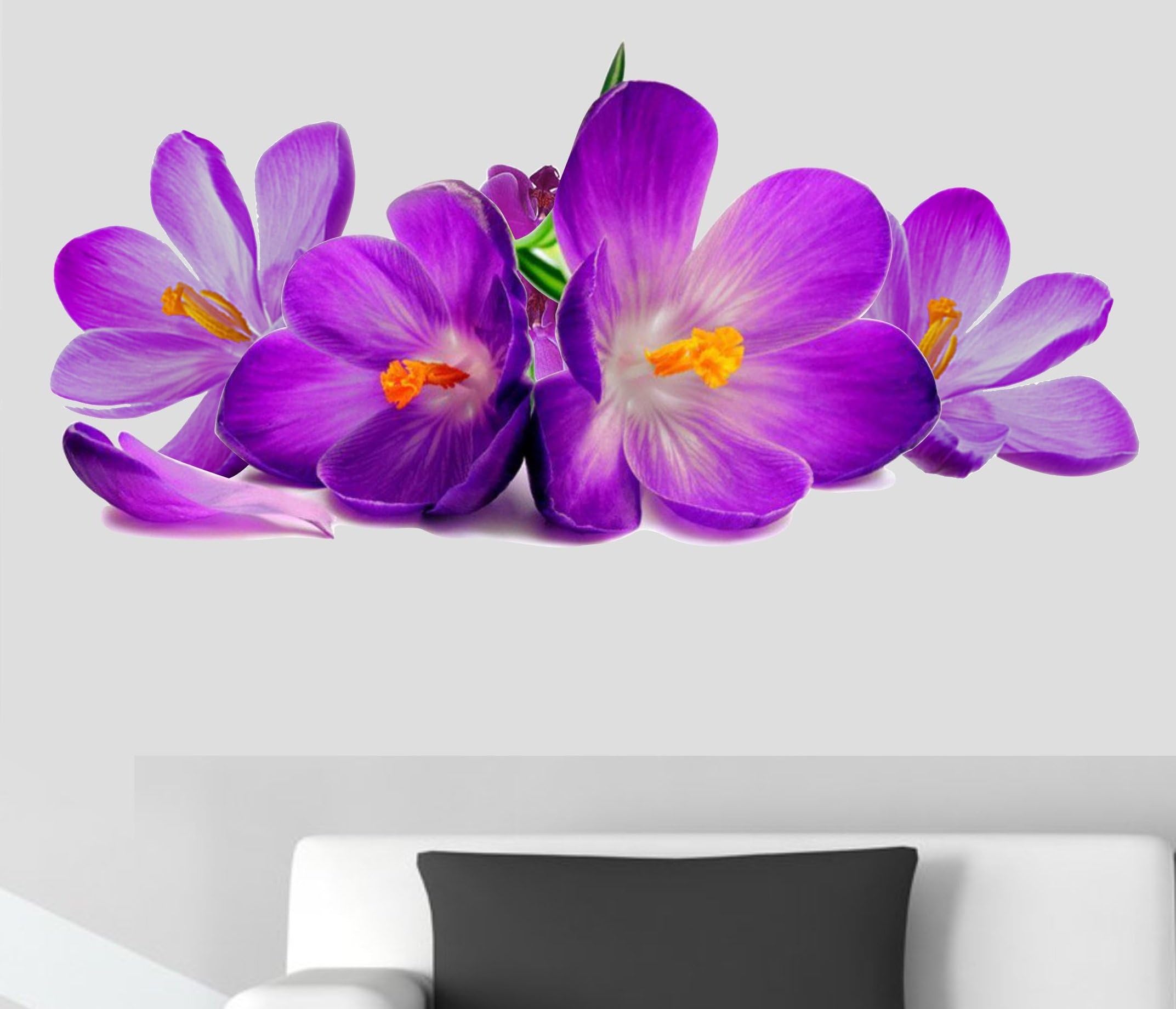 Happy Walls Vinyl PVC Flowers Places People Wall Sticker, 1.57 x 18.11 x 1.57 Inches, Multicolour
