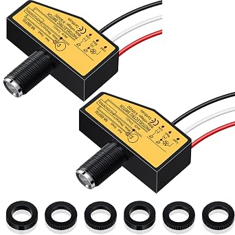 Direct Current Photoelectric Switch 12v 24v 36v 48v Photocell Switch Dc 8v to 50v Dusk to Dawn Photocell Light Sensor for Outdoor Lighting with Automatic Illumination Detection Circuit 2