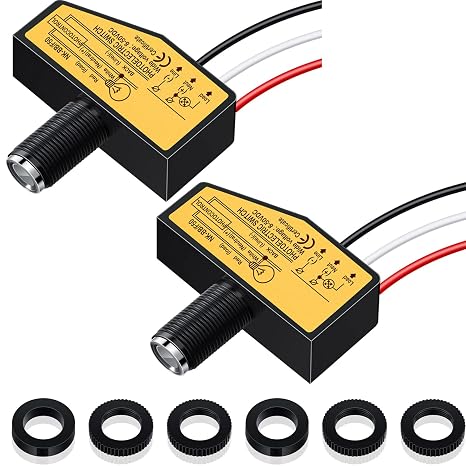 Direct Current Photoelectric Switch 12v 24v 36v 48v Photocell Switch Dc 8v to 50v Dusk to Dawn Photocell Light Sensor for Outdoor Lighting with Automatic Illumination Detection Circuit (2)