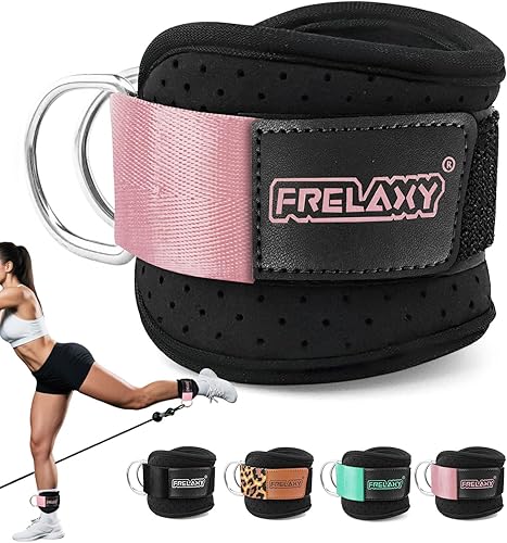 Miniatura 9 de Frelaxy Correas para Tobillo para Máquina de Cable – Correas para Piernas Cómodas y Duraderas para Patadas Traseras, Entrenamientos de Glúteos y