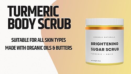 Miniatura 6 de LEMON BODY SCRUB Brightening Scrub Sugar Turmeric Body scrub Dark Marks, Acne Scars, Skin Brightening exfoliating Scrub for Dark Spots, Dark Inner