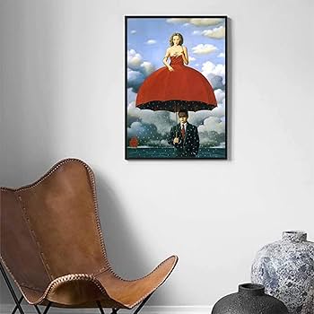 額装済/赤いモデル（ルネ マグリット） 赤いモデル（ルネ マグリット） ポスター販売のアズポスター