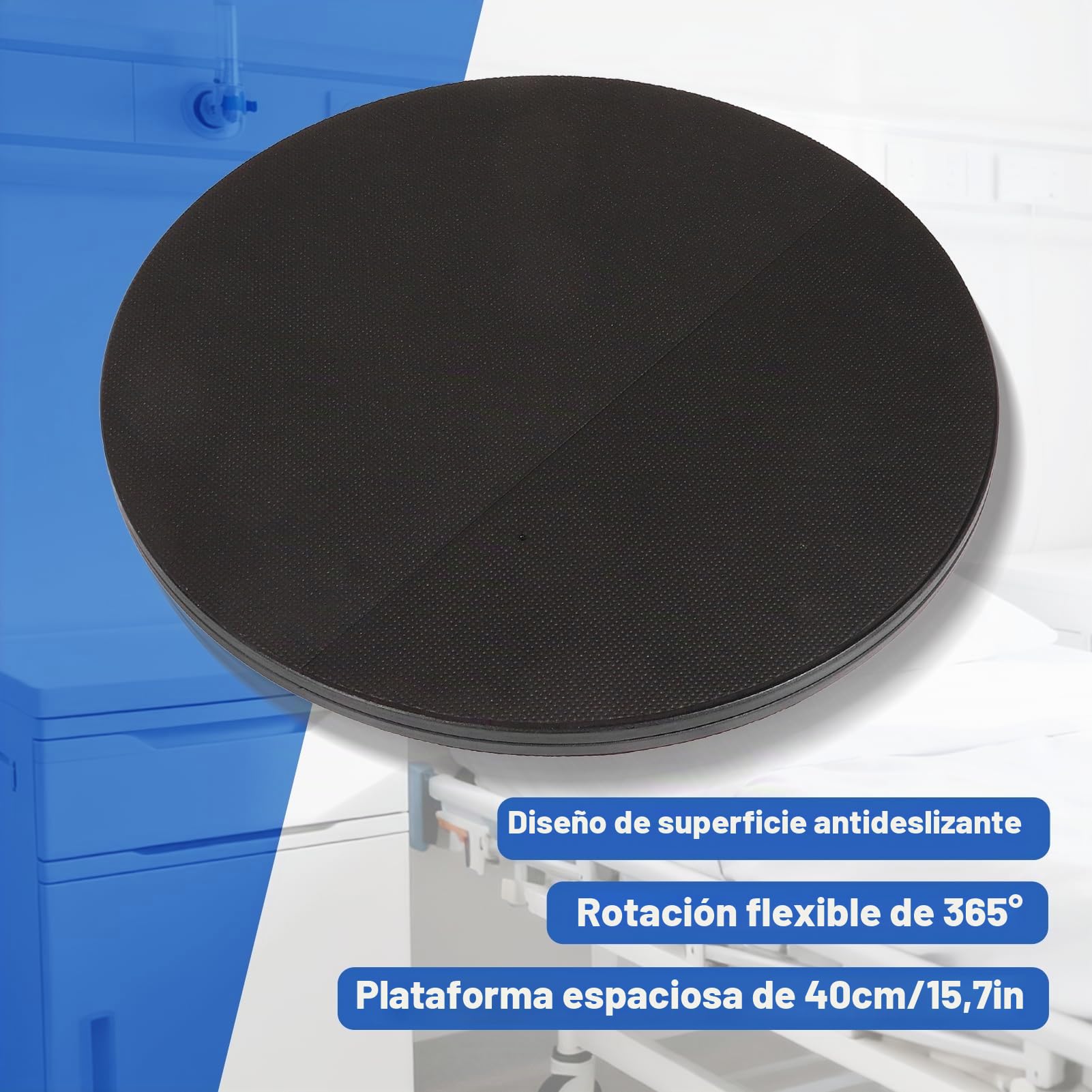 Disco de transferencia de rotación de 360 ​​grados, disco de cambio de dirección multifuncional, dispositivo de movilidad permanente, disco de transferencia de pacientes para personas mayores