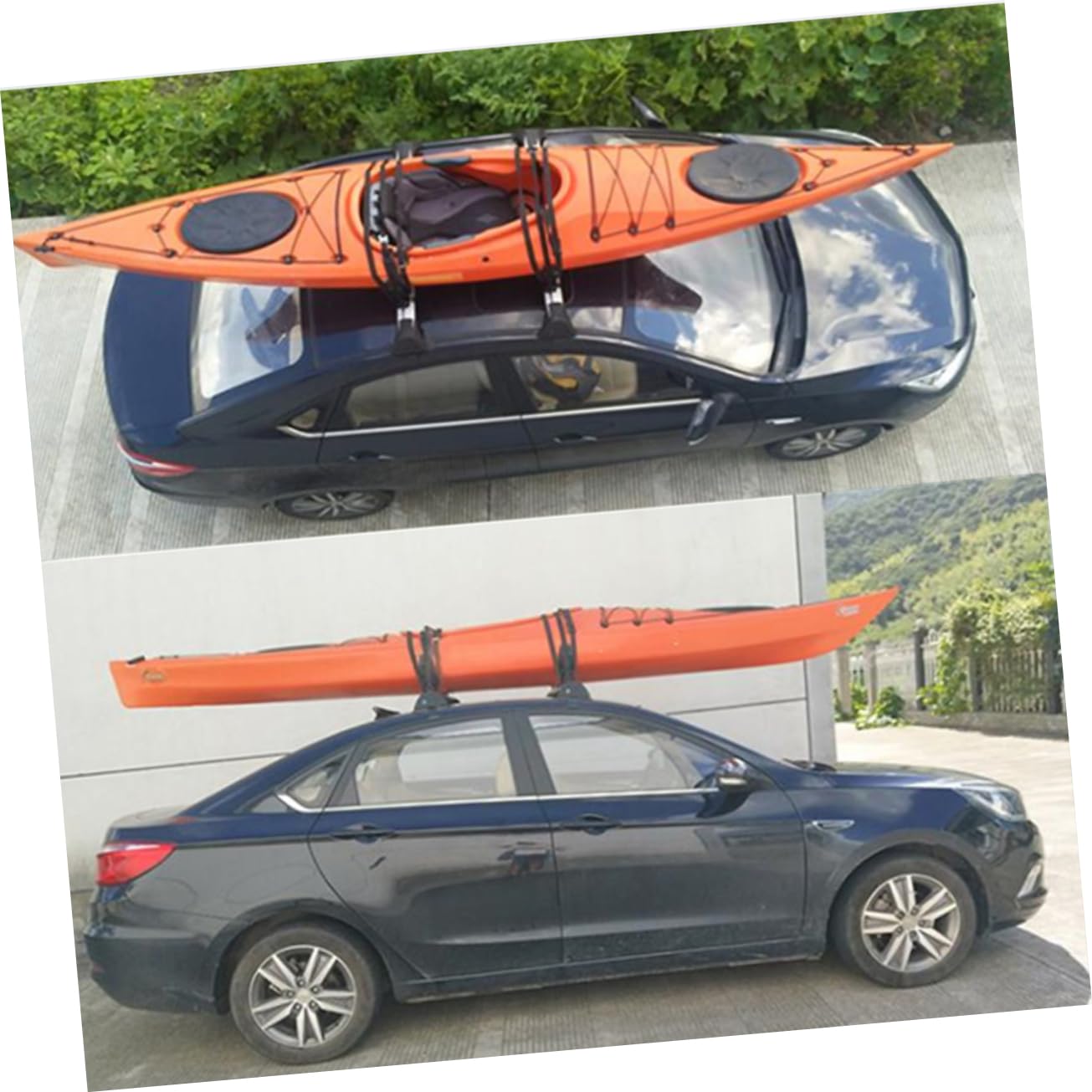 BESPORTBLE Support de Pagaie Couleur Aléatoire pour Kayak et Canoë en Fer Noir Cadre Fixe Sécurisé, Accessoire Pratique pour Transport Automobile
