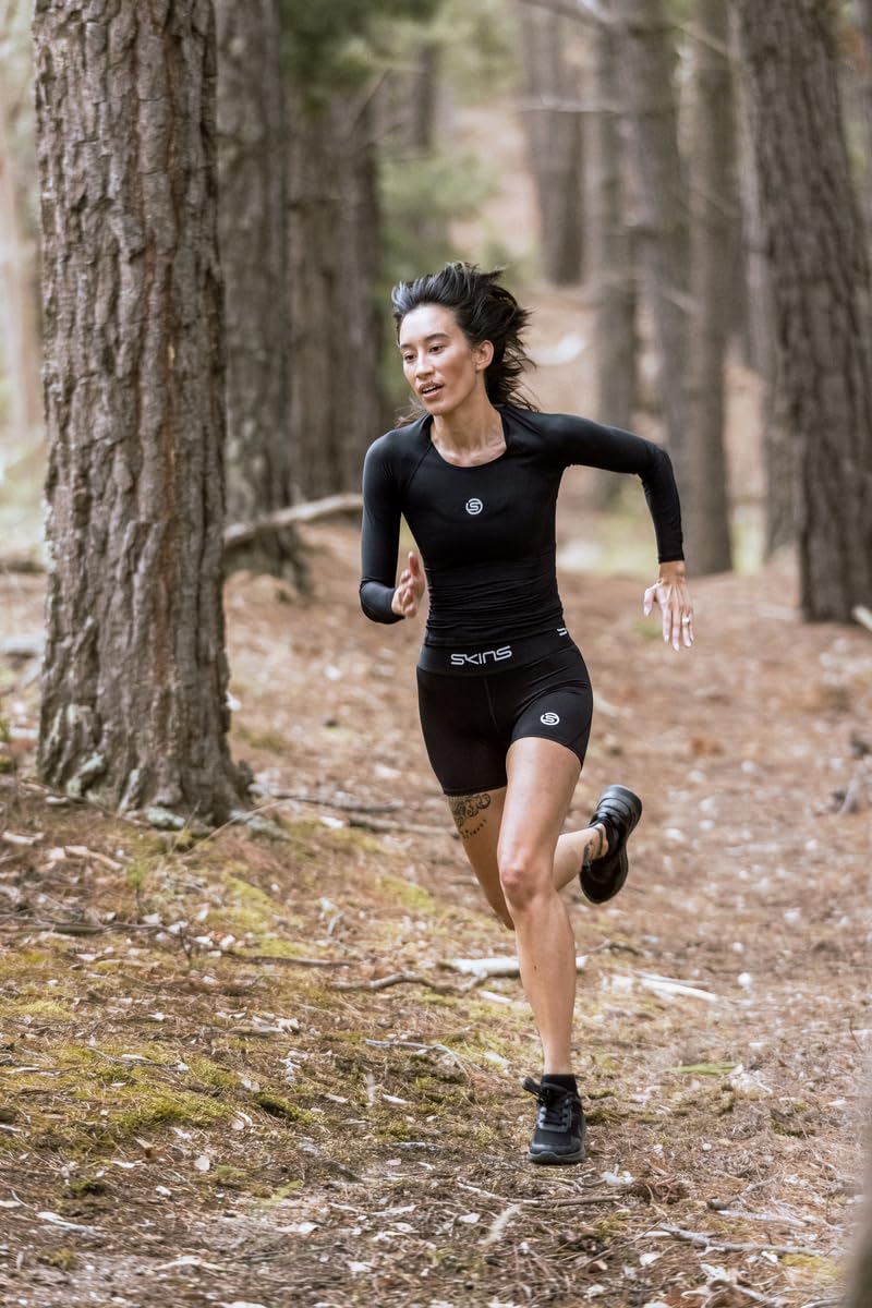 Skins Demi-Collant de Compression pour Femme Série 1 - Améliore la Circulation Sanguine - Réduit Les douleurs pour Rugby, Course, Entraînements