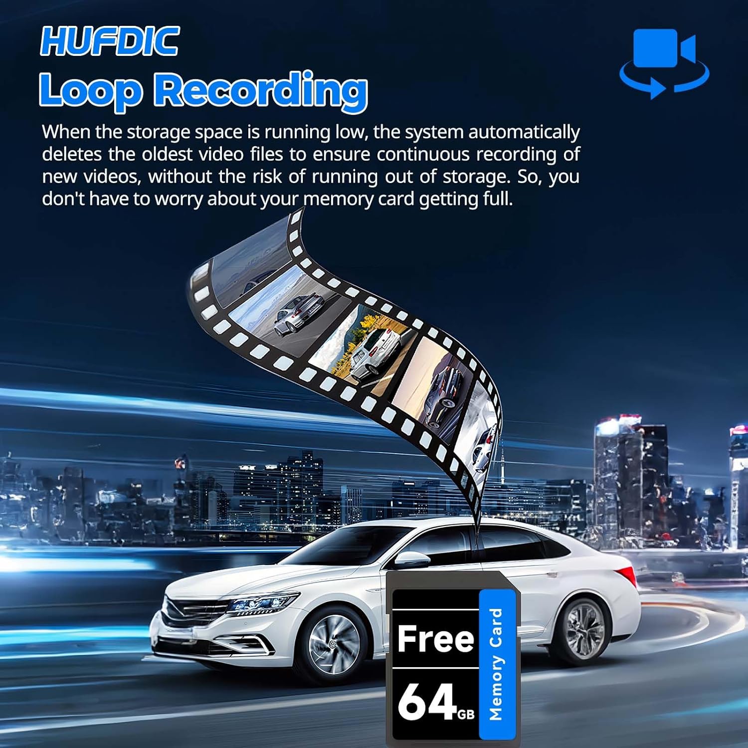 4K Mirror Dash Cam,Rear View Mirror Camera with WiFi,Dash Cam Front and Rear for Car,G-Sensor,7/24H Parking Mode,12" Touch Screen,Includes 64GB Card