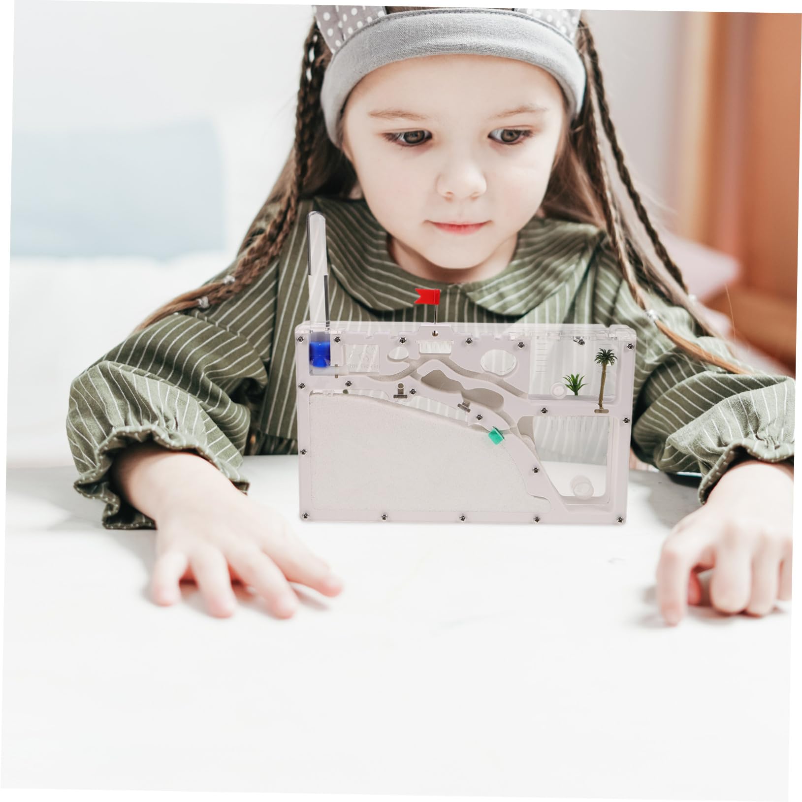 Ant Habitat Castillo Ecológico Transparente Terrario Kit para Observación y Experimentación Científica Infantil Educativo
