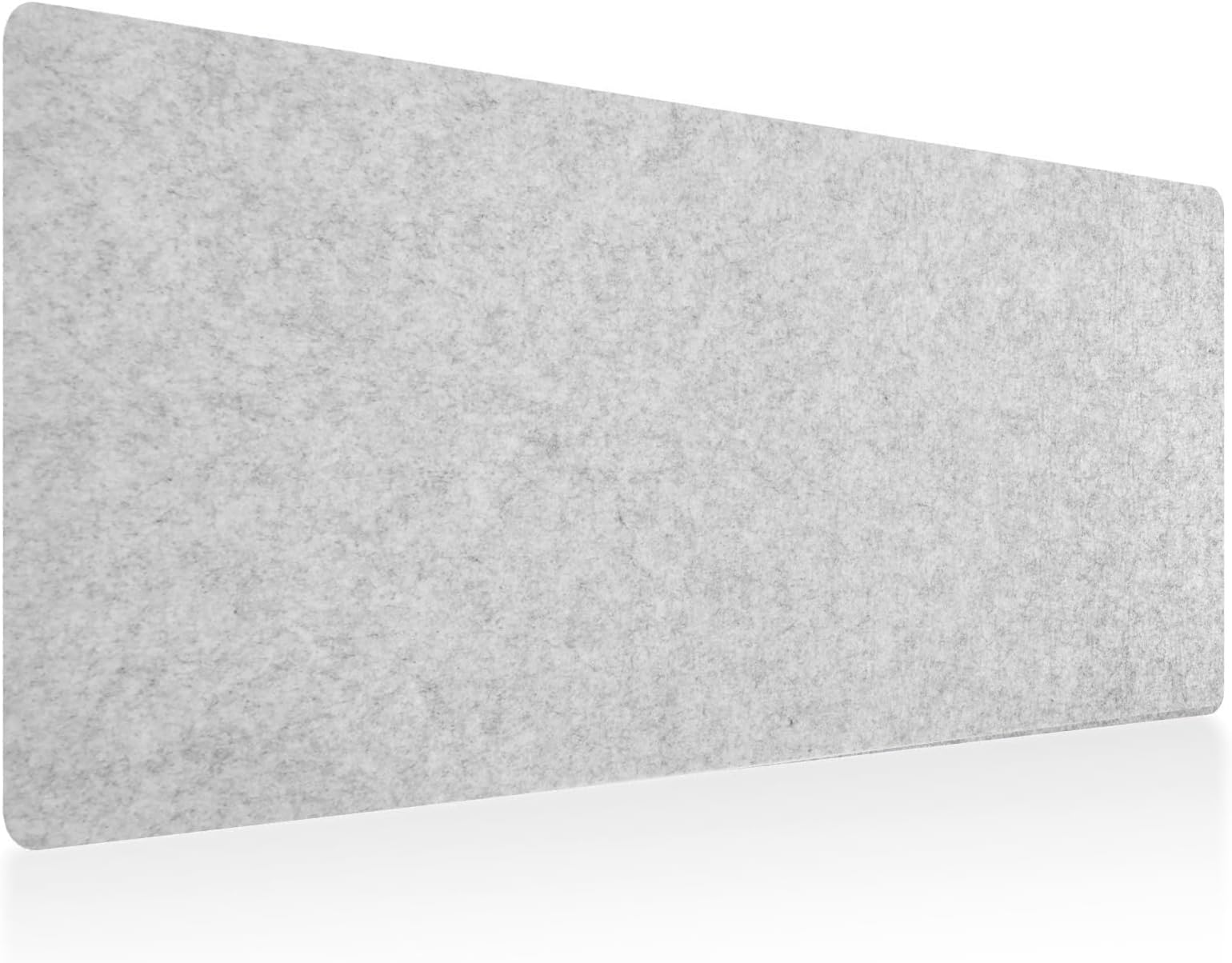 DAWNTREES Non-Slip Felt Desk Pad, 40''x16'' Extra Large Mouse Pad, Keyboard Pad, 100X40cm Desk Mat Protector, Light Grey