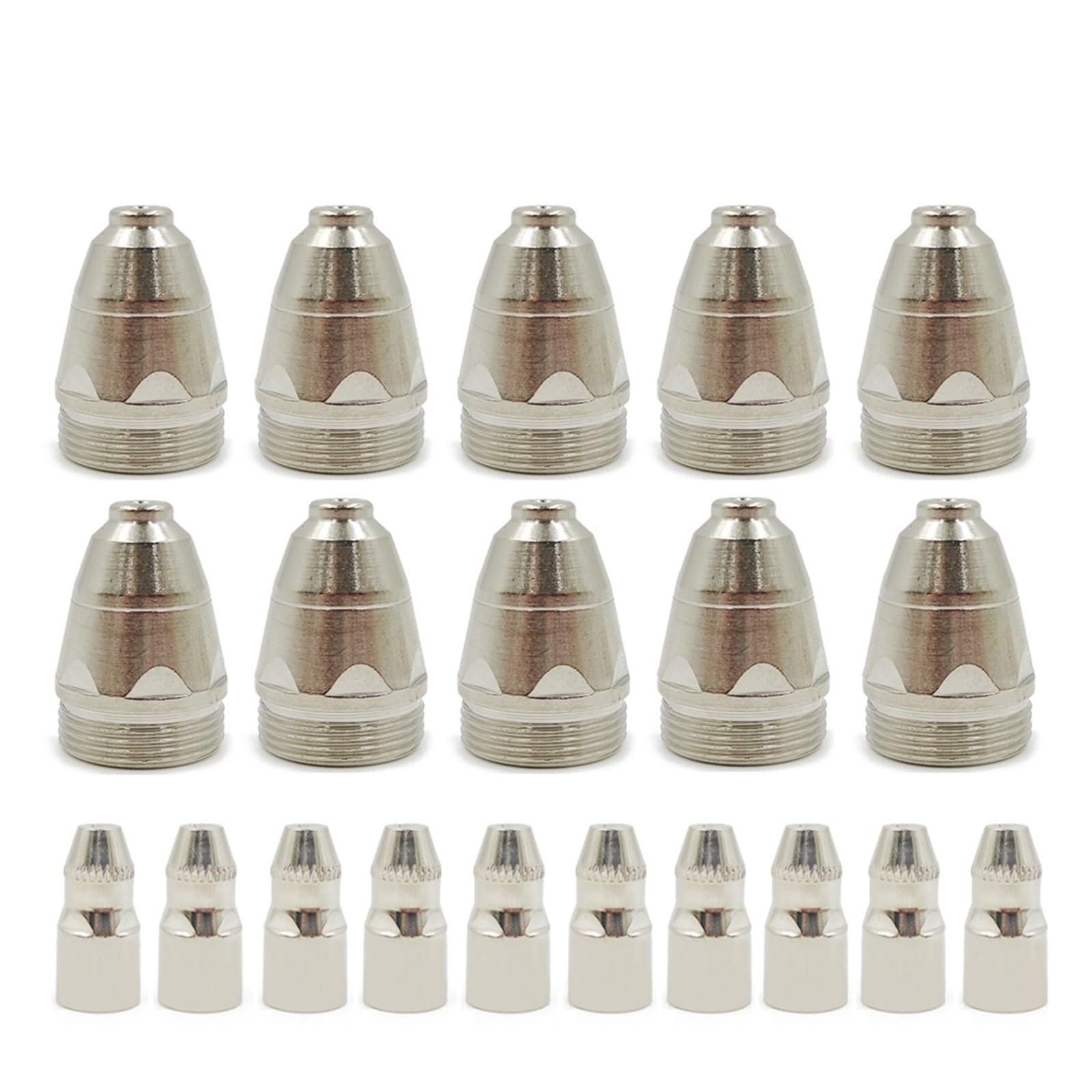 10/20 Stück Premium P80 Plasmaschneidbrenner Verbrauchsmaterial Schneiden 60A 80A 100A P80 CNC Plasmabrenner Spitze Elektrodendüse(Premium Version,1.3mm 20PCS)