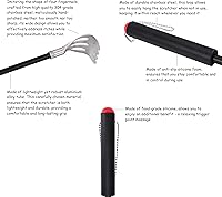 Vista 2 de Rascador de espalda, resistente para lucha contra la picazón, acero inoxidable