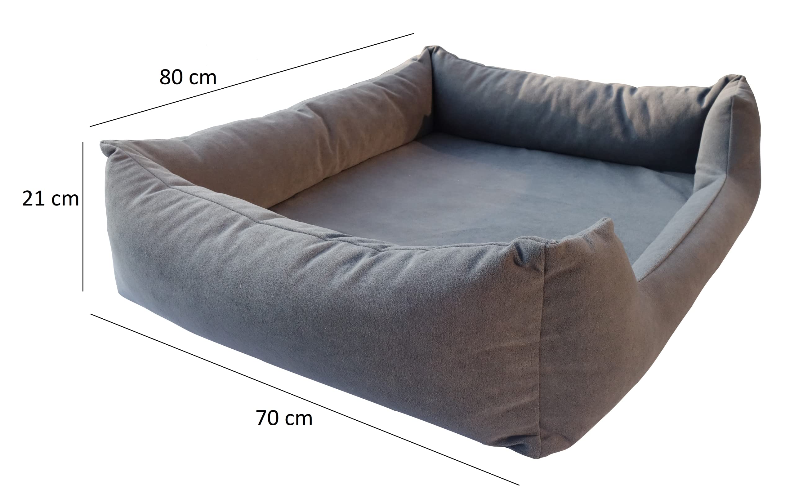 Ortopedyczne legowisko dla psa rozmiar M 70x80 cm, kosz dla psa, sofa dla psa 2 w 1, materac ortopedyczny