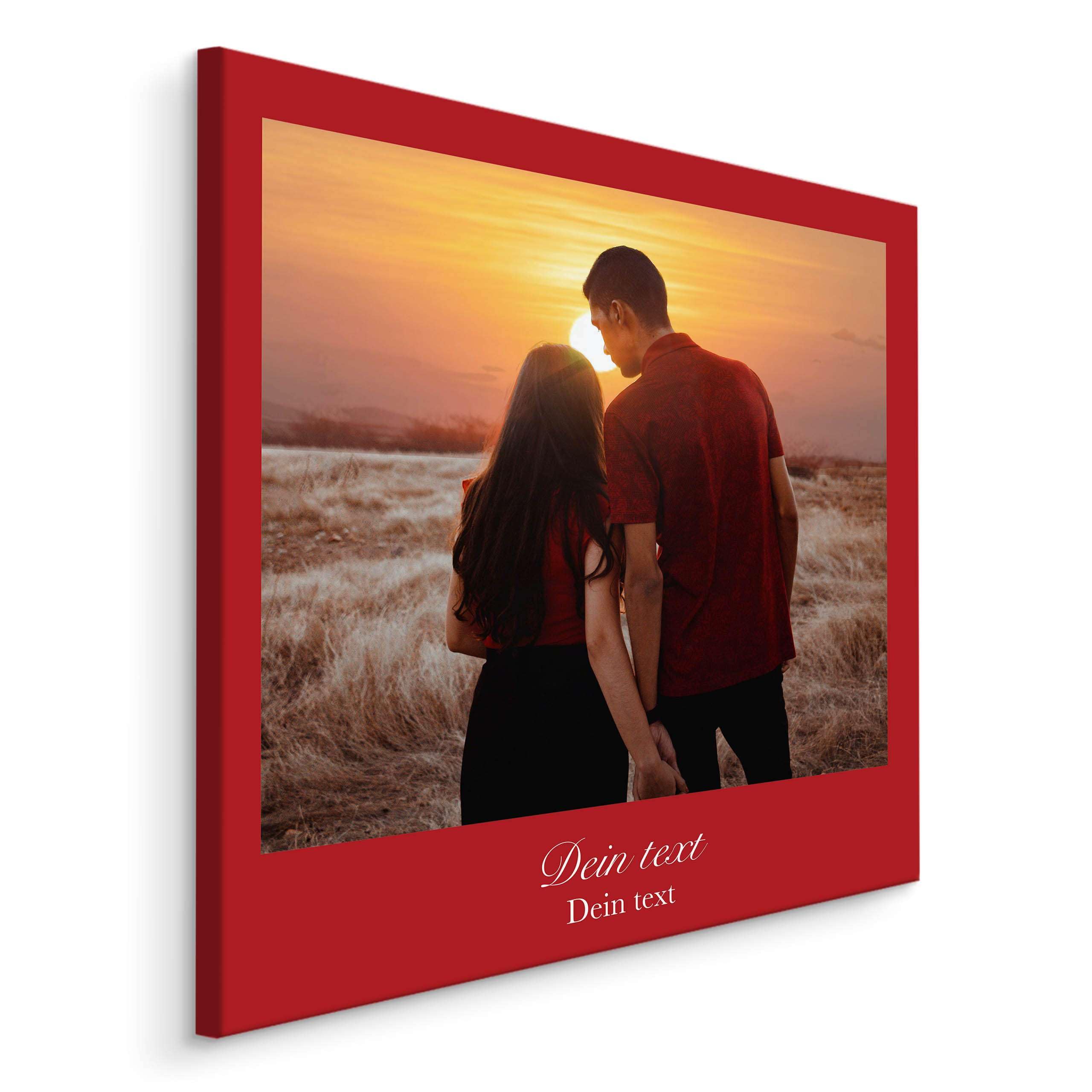 Muralo Personalisierte Leinwand mit eigenem Bild, Wandbild - 80x90 cm | Foto-Leinwandbild, hochauflösender Druck, lebendige Farben - ideal für Wohnzimmer und Schlafzimmer, Ein Geschenk fürs Leben