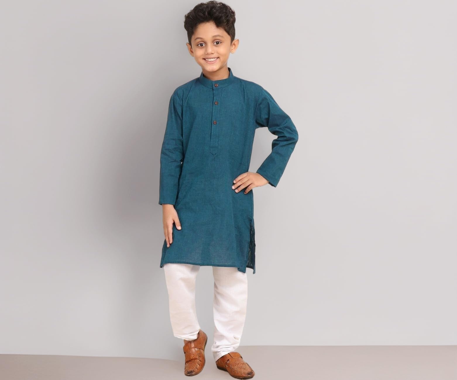 BABA AND BABY Kids traditional ethnic wear cotton kurta pajama set for boys
