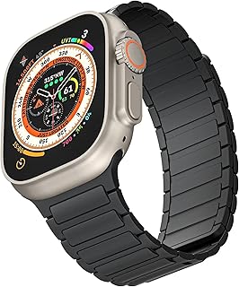 سوار مغناطيسي متوافق مع ساعة ابل 42 ملم 44 45 49 رياضي بديل من السيليكون القوي لساعة اي ووتش الترا/الترا 2 سلسلة 9 8 7 اس 6 5 4 Next store