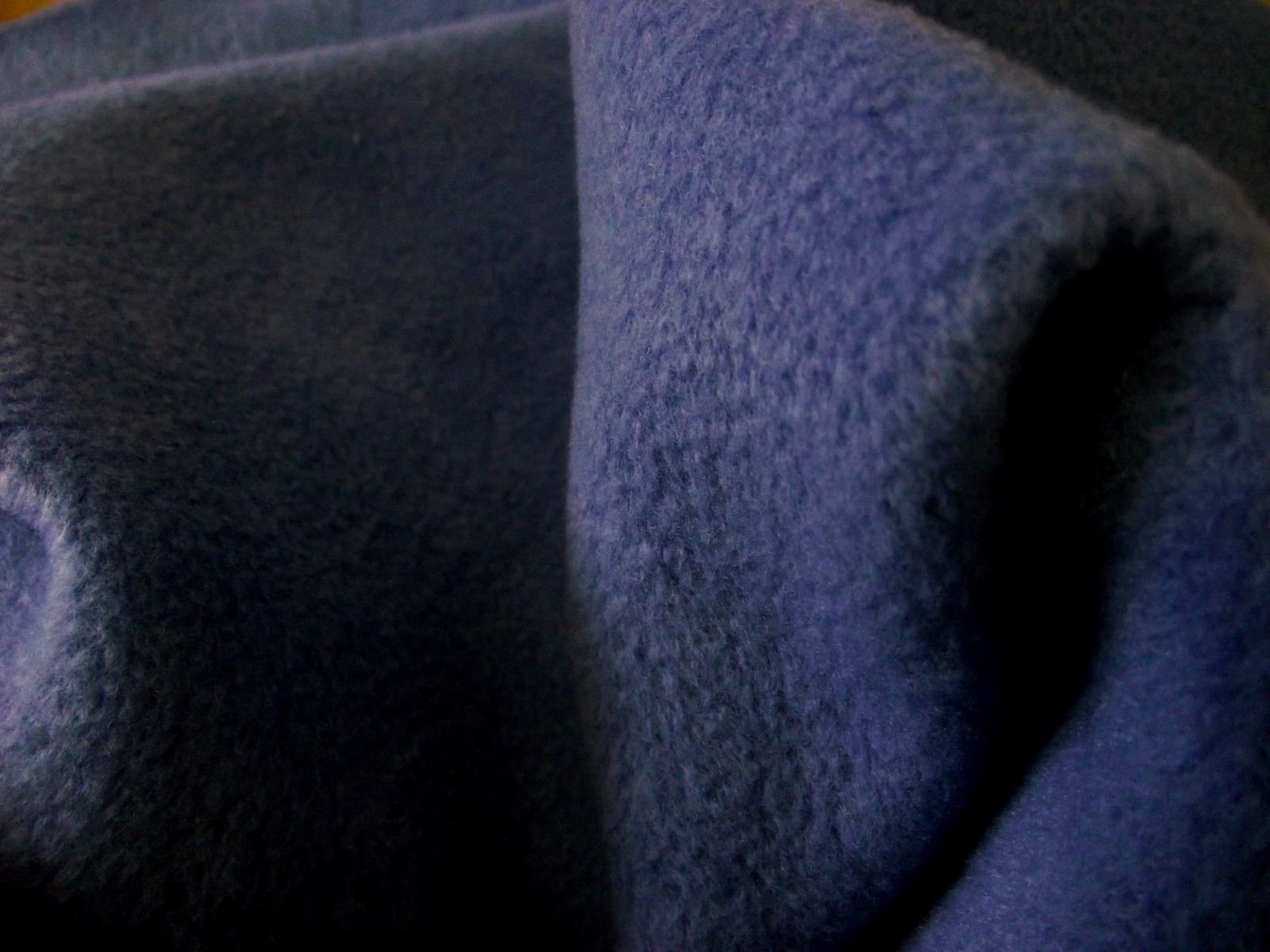 Crs Fur Fabrics Blue Quality Anti Pil Polar Fleece Fabric Material - Denim Sample - 10Cmx10cm