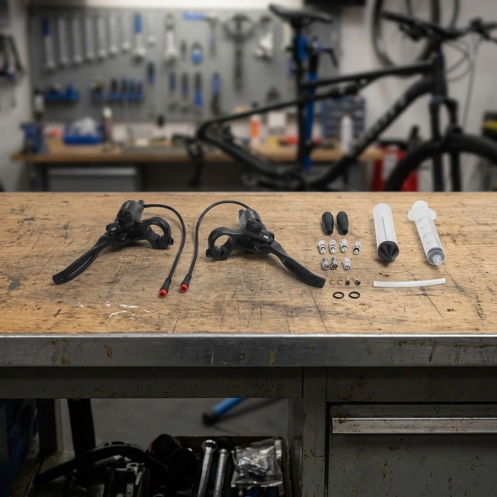 Leva Freno Idraulica E-Bike Lega Alluminio 2 Pin