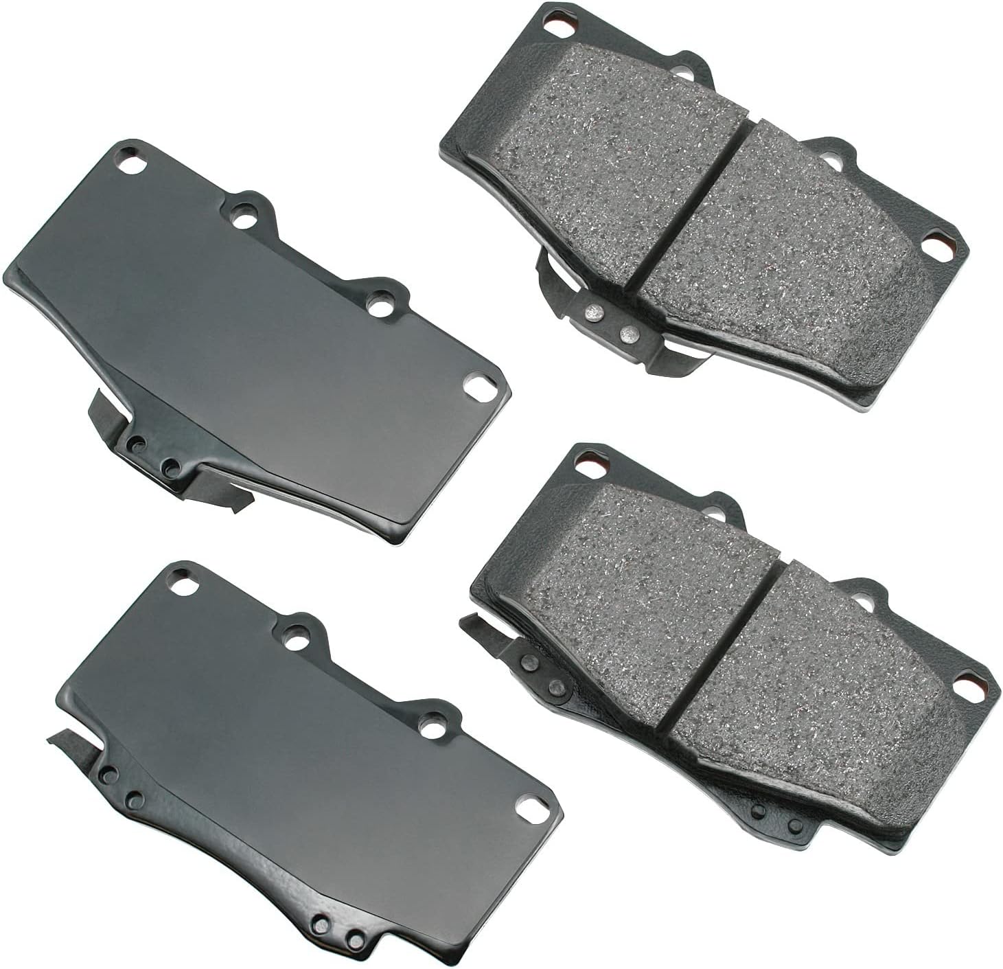 Akebono ACT436 Proact Ultra Premium Ceramic Disc Brake Pad kit, GREY