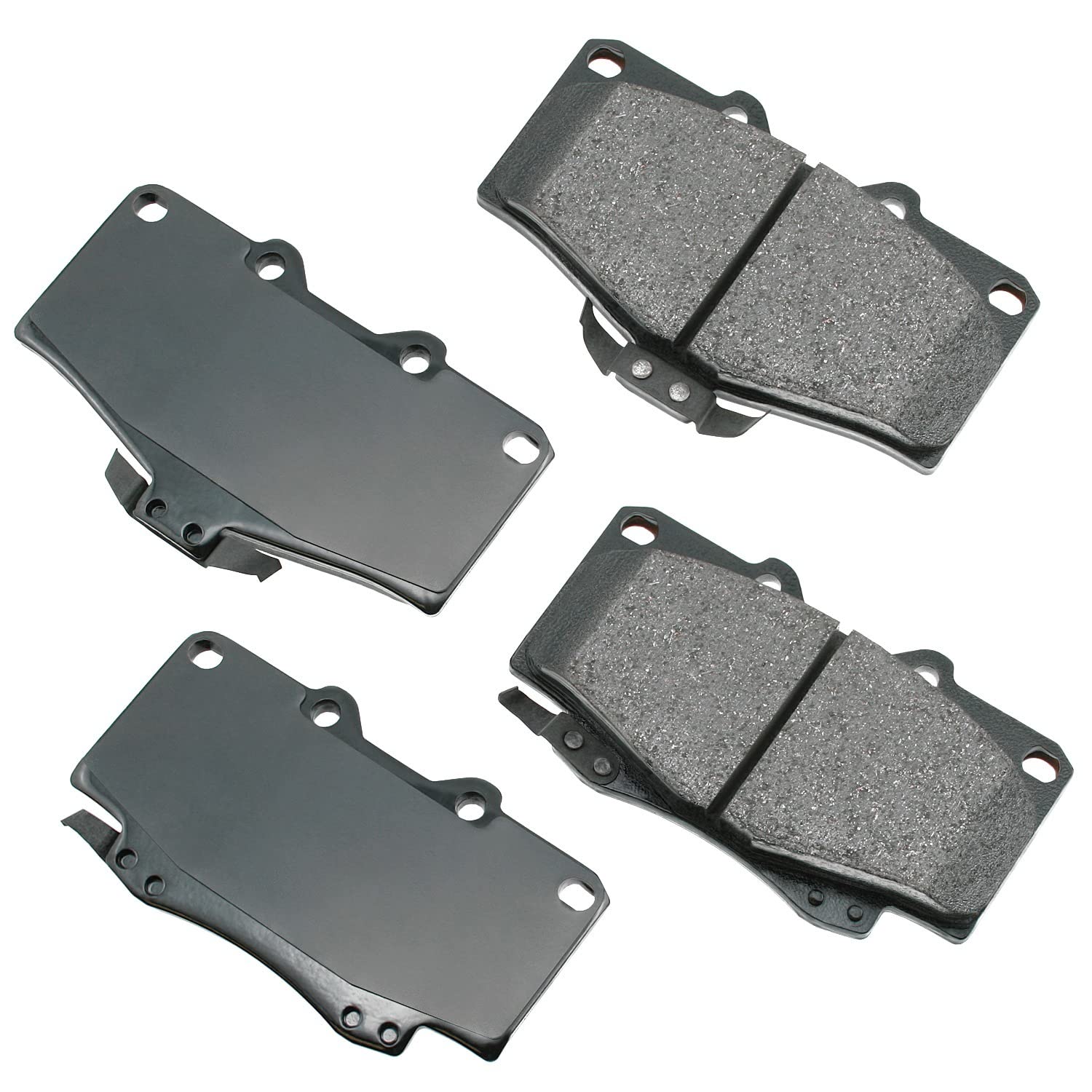 Photo 1 of Akebono ACT436 Proact Ultra Premium Ceramic Disc Brake Pad kit, GREY