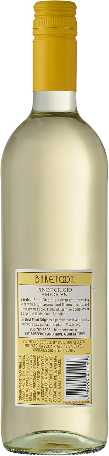 Barefoot Pinot Grigio, 750 ml