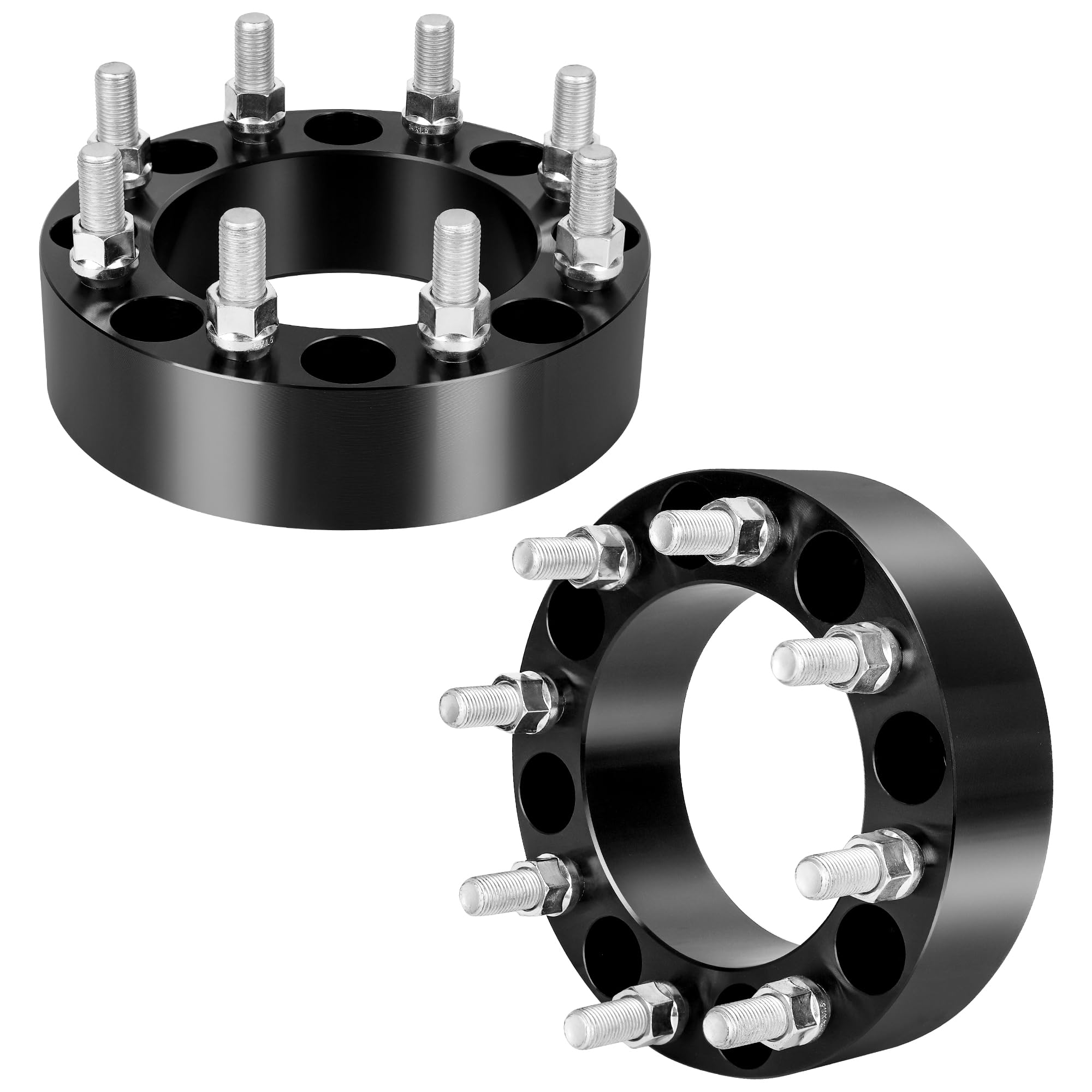 YIZBAP 2PCS 8x180 Wheel Spacers 2 inch for 2011-2023 Chevy Silverado 2500HD 3500HD GMC Sierra 2500 HD 3500HD, 8x180 Wheel Spacers 125mm Hub Bore 14x1.5 Thread Pitch