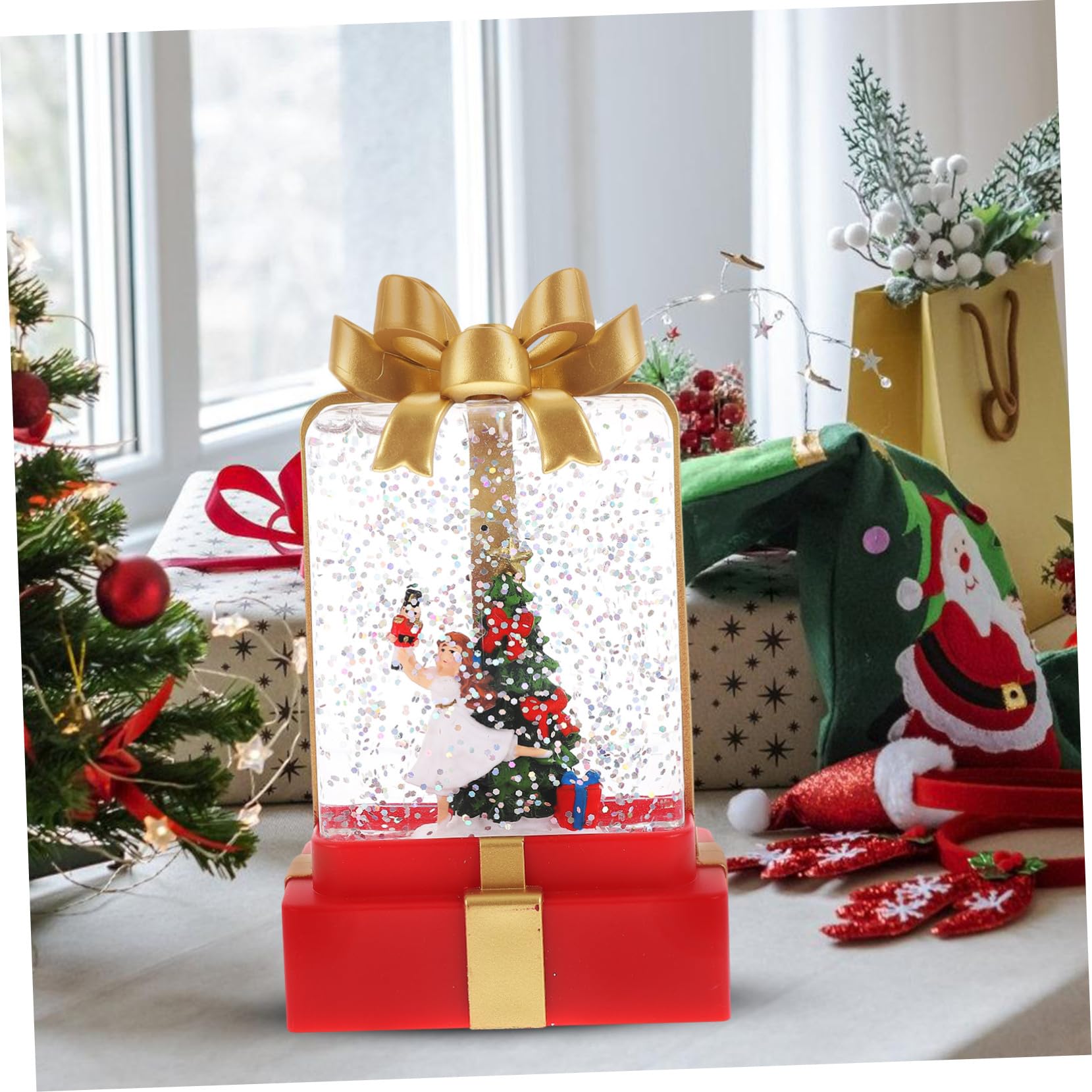 STOBAZA Led-weihnachtslaterne für Tischdekoration Weihnachtsbeleuchtung für Drinnen aus Robustem mit Led-licht für Schlafzimmer Partys Bars Geschäfte als Nachtlampe und Geschenkidee