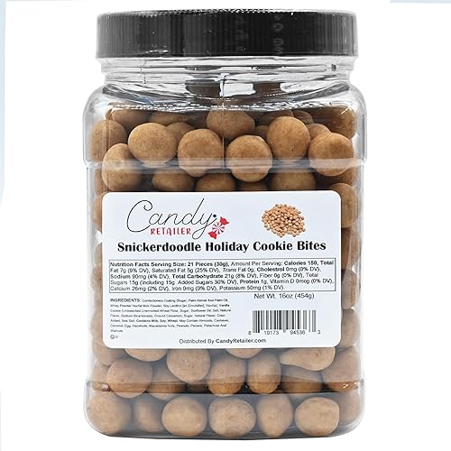 Candy Retailer Snickerdoodle Holiday Cookie Bites 16oz