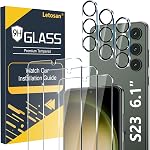 [3+3 Pack] Glass Screen Protector for Samsung Galaxy S22 5g, 9H Tempered glass, Ultrasonic Fingerprint Compatible, HD Clear, Case Friendly for Galaxy S22 glass Screen Protector