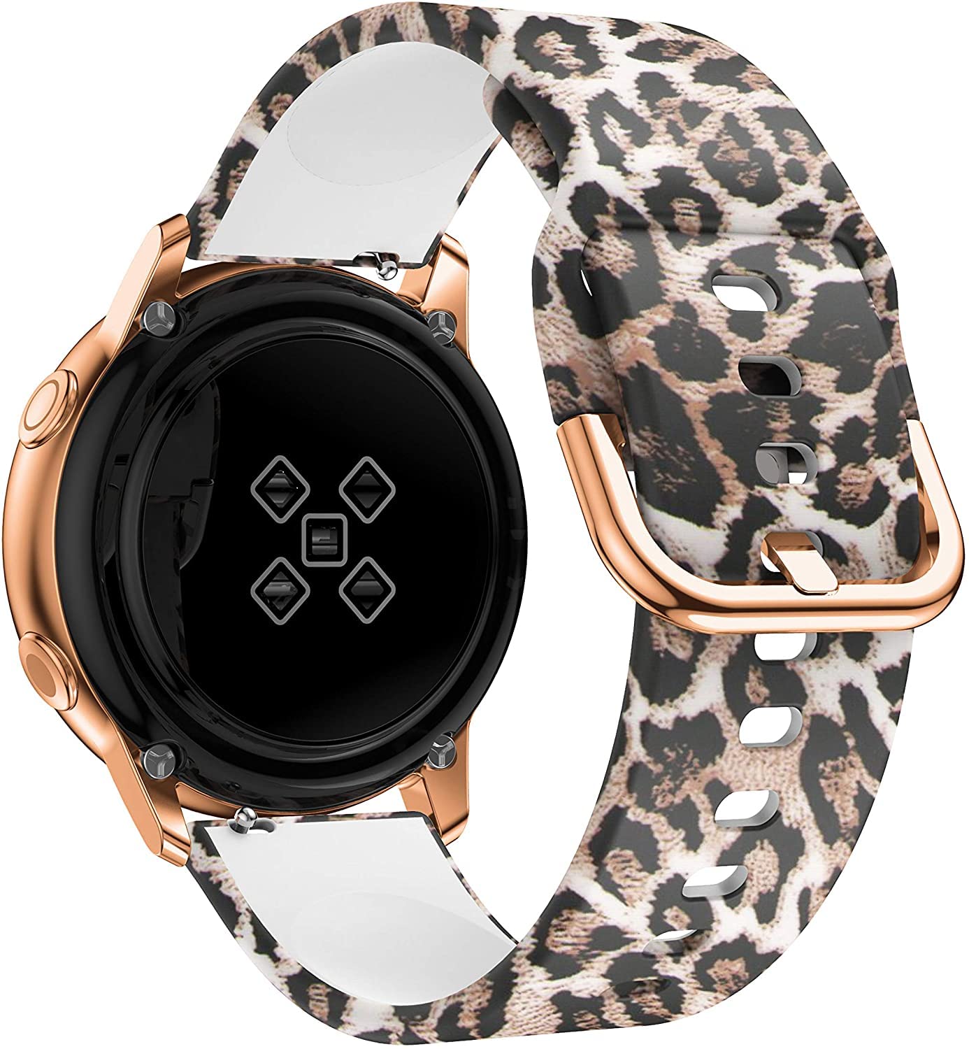 Zitel Bands Compatible with Samsung Active 2 40/44mm, Galaxy Watch 4 40/44mm, Watch 4 Classic 42/46mm, Galaxy Watch 42mm, Gear S2 - Silicone Printed Pattern Straps 20mm Bands - Leopard Print (B09TV1S7WQ) Amazon Price History, Amazon Price Tracker