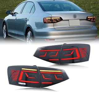 HCMOTIONZ Tail Lights for 2015-2018 VW Jetta MK6 Sedan Sequential Lamps