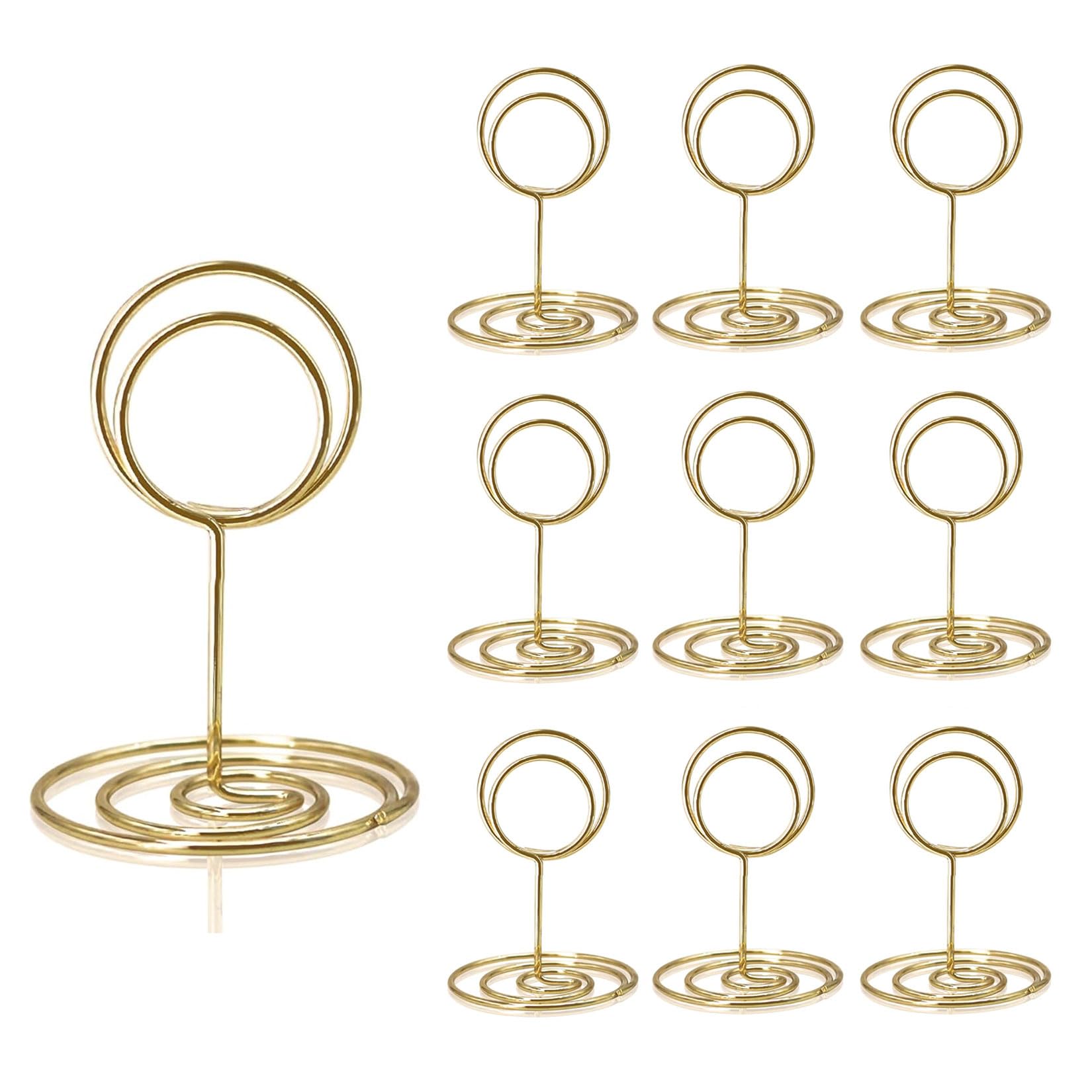 25 Pcs Gold Table Number Holders