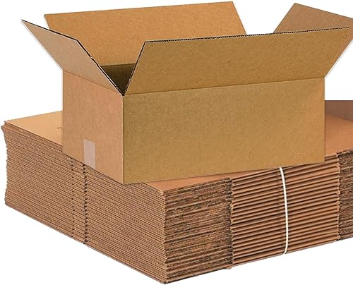 BOX USA Cajas de mudanza medianas de 16 pulgadas de largo x 10 pulgadas de ancho x 6 pulgadas de alto, paquete de 100 unidades  Caja de cartón