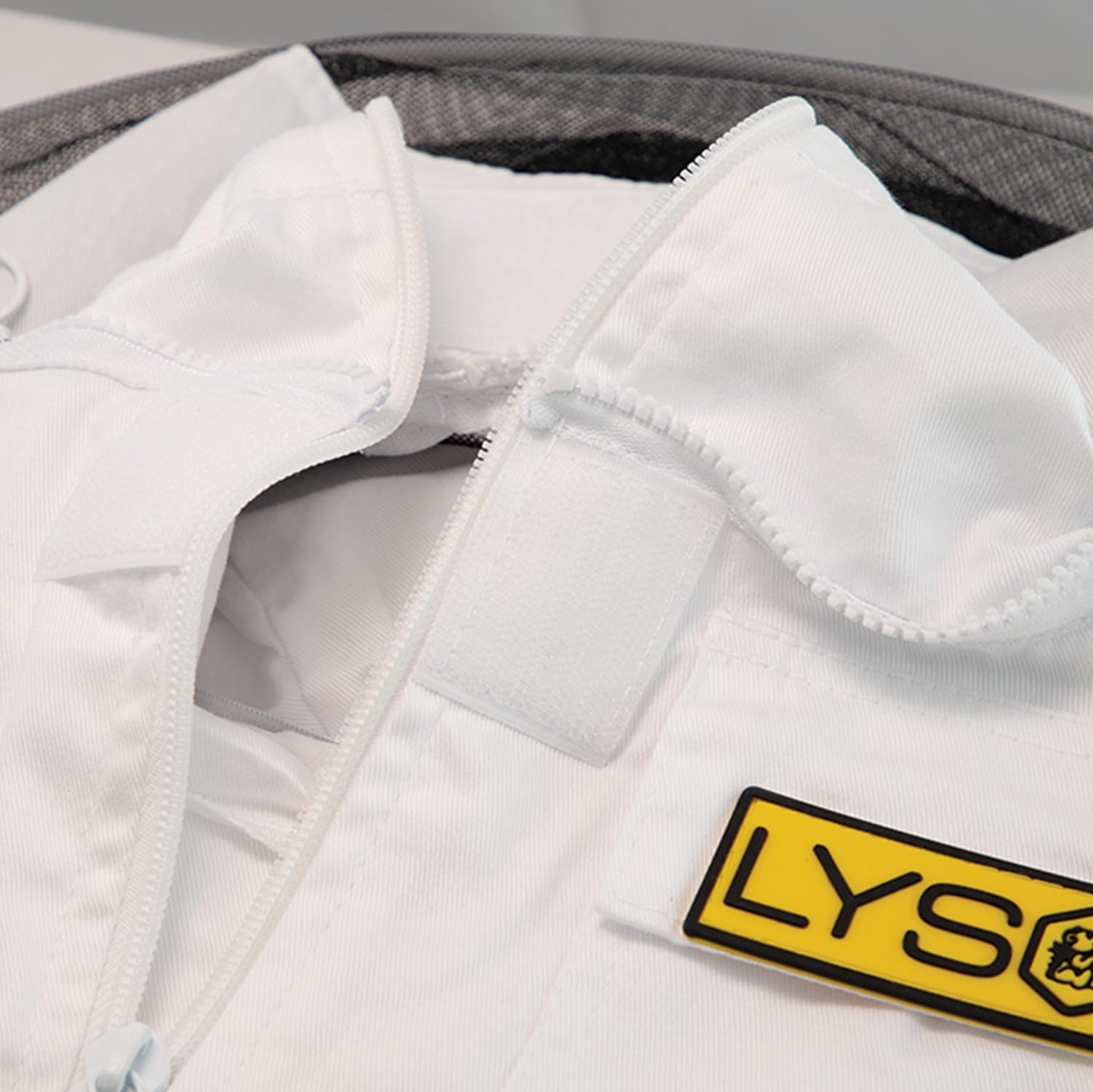 LYSON Imkerjacke Imkerbluse mit Hut Professionelle Imkerbekleidung Imkerbekleidung aus Mesh und Baumwolle Imkerjacke mit Reißverschluss Schutzjacke Imkerei Bienen Weiß Größe M