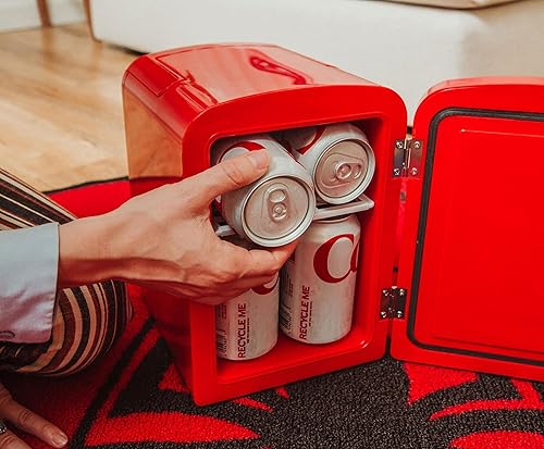 Miniatura 8 de Marvel Comics Spider-Man - Mini refrigerador termoeléctrico de 4 litros con ojos iluminados | Capacidad para 6 latas | Refrigerador pequeño para